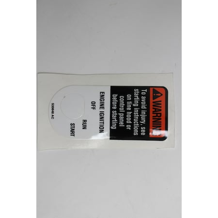 Mtd Label-Engine Ignit 777S30648